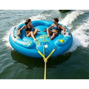 Inflatable PVC Tarpaulin 6-Person Towable UFO Donut Water Ski Tube for Commercial Resort Use