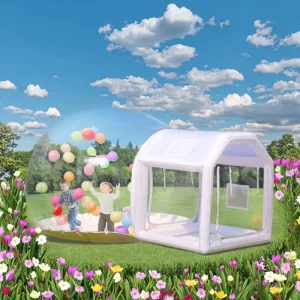 Aufblasbares PVC Trampolin Blasenhaus Kuppelzelt Klare Kuppel Hochzeits- und Freizeitgeräte Kristallhaus für Kinder