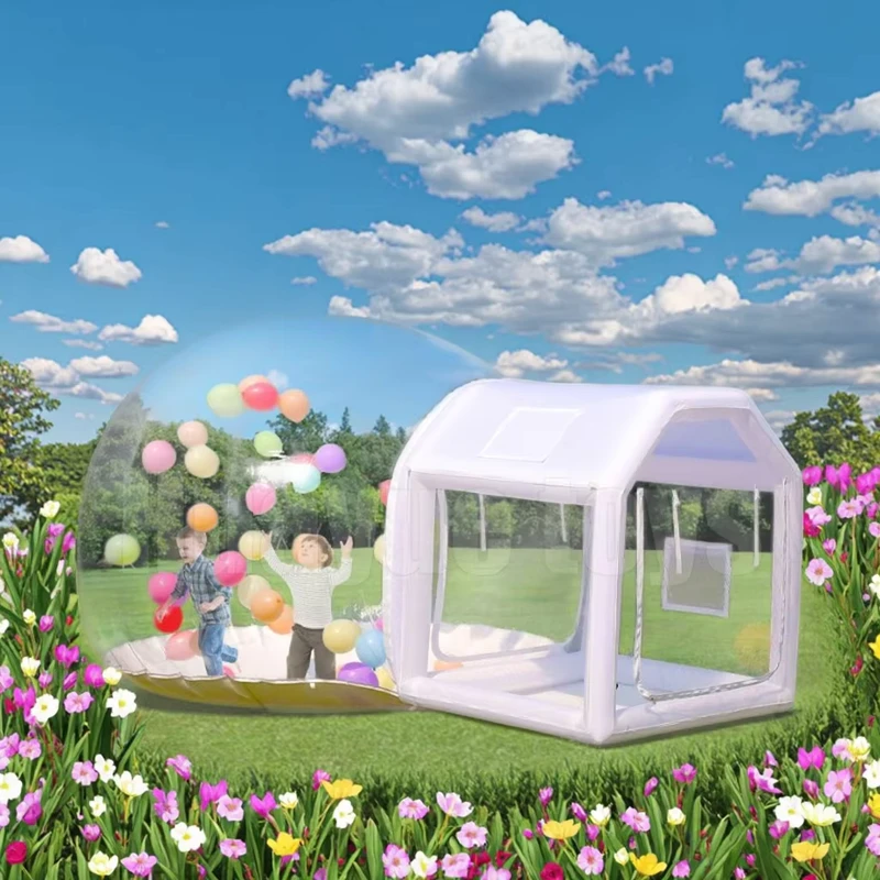 Tenda a cupola gonfiabile in PVC, casa a bolle trasparente, attrezzatura per matrimoni e divertimenti, casa di cristallo per bambini