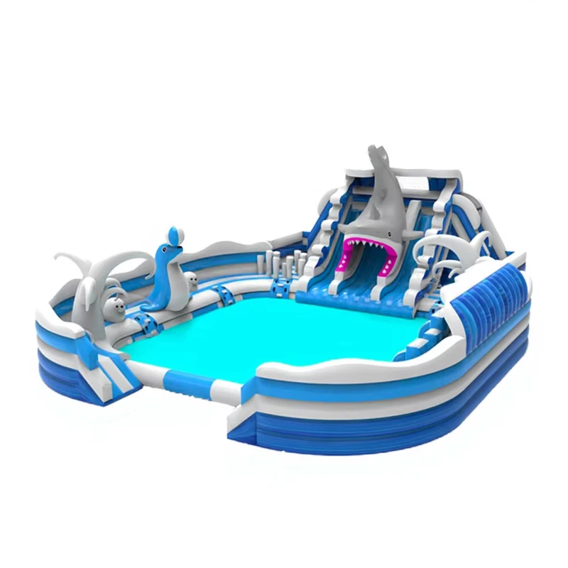 Juguetes de agua inflables de PVC, tobogán, parque acuático para uso en casa, escuela, centro comercial o parque de trampolines
