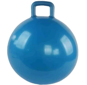Inflatable PVC Yoga Ball Bouncy Jumping Balls with Handles Explosion proof 45cm Diameter for Kids Hopping Indoor Outdoor