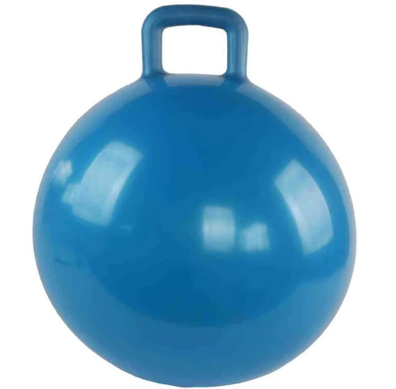 Aufblasbarer PVC-Yogaball, hüpfende Bälle mit Griffen, explosionsgeschützt, 45 cm Durchmesser für Kinder zum Hüpfen drinnen und draußen