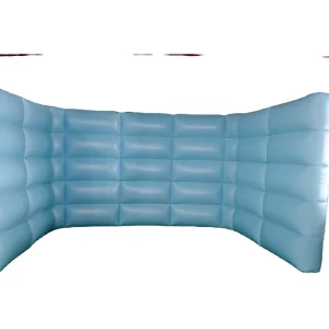 Inflatable PVC molded light blue wall