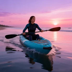 Inflatable PVC+Drop Stitch Fishing Kayak with CE Certification Durable for Ocean Lake River Water Sports