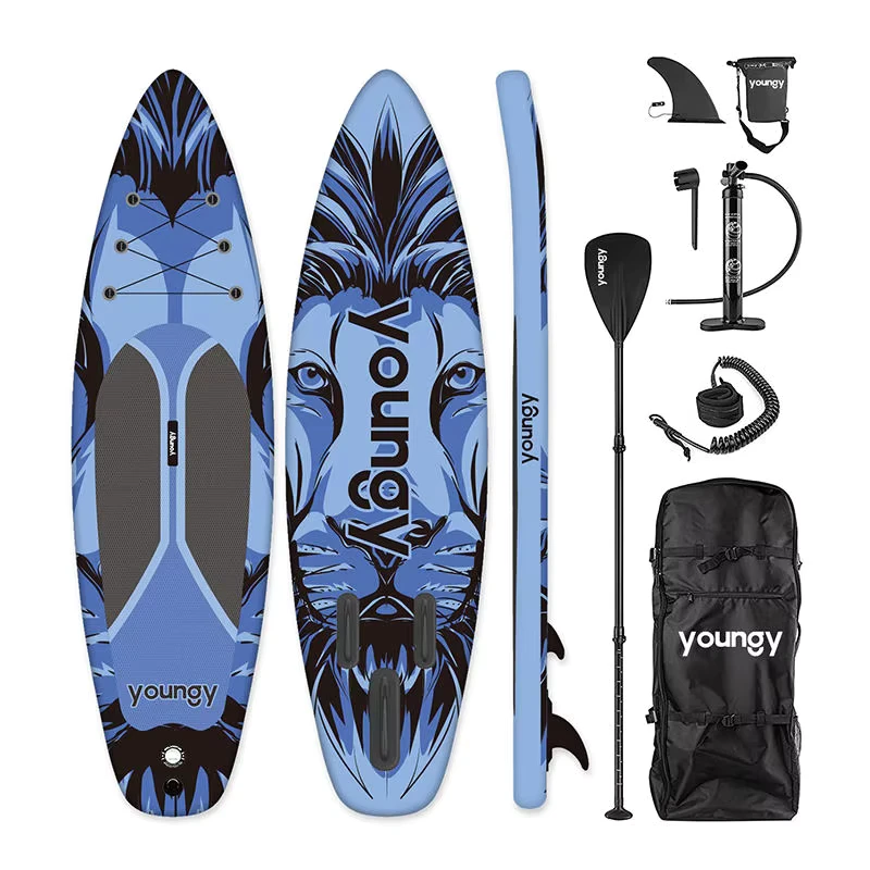 Papan Dayung Inflatable ODM OEM Stand Up Isup untuk Selancar, Papan Dayung Inflatable Luas untuk Memancing