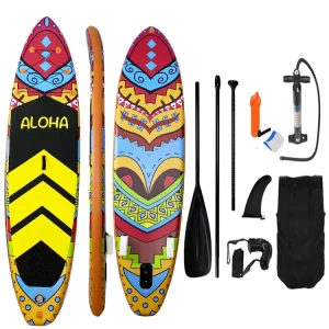 Inflatable Paddleboard Double Layer Cool Looking Board Isup Paddle Board Custom Paddle Surf Board