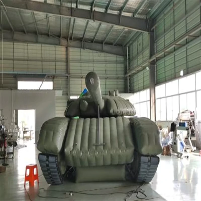 Inflatable Panzer Munition Falsches Ziel Tankmodell, FPV-fähig, CE-zertifiziert, PVC-Nylon-Material, maßgeschneiderte Größe, 12 Monate