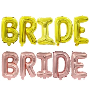 Inflatable Party Decoration 40 Inch Wedding Letter Bride to Be Foil Balloon