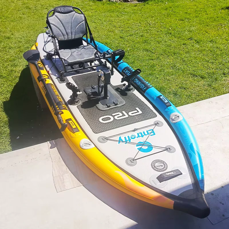 Inflatable Pedal SUP Board Kayak Type Fishing Inflatable Pedal Kayak