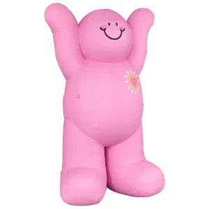 인플레이터블 핑크 만화 마스코트 인형