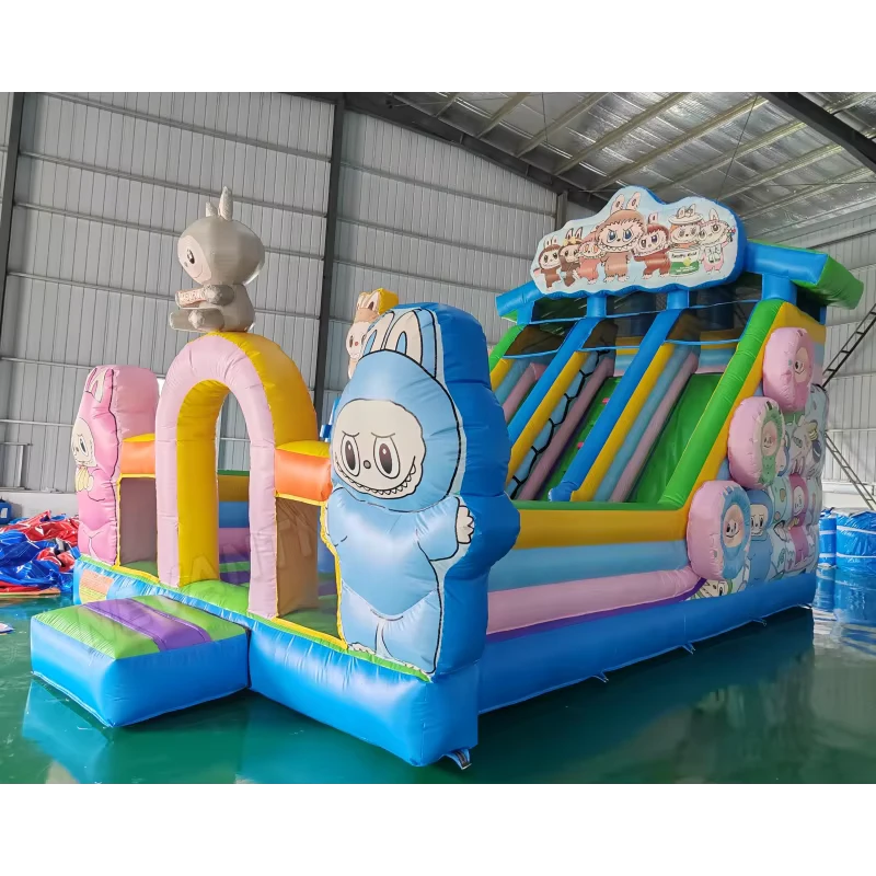Taman Permainan Inflatable untuk Anak, Taman Inflatable, Bouncer Material PVC, Bersertifikat CE, Mudah Dipasang