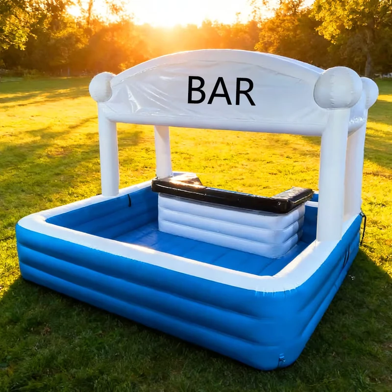 Bar Galleggiante Gonfiabile per Piscina, Bar Spa Galleggiante, Tendoni Gonfiabili per Feste per Adulti