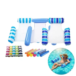 Inflatable Pool Float Hammock Swimming Pool Lounge Chair Portable Water Float Bed