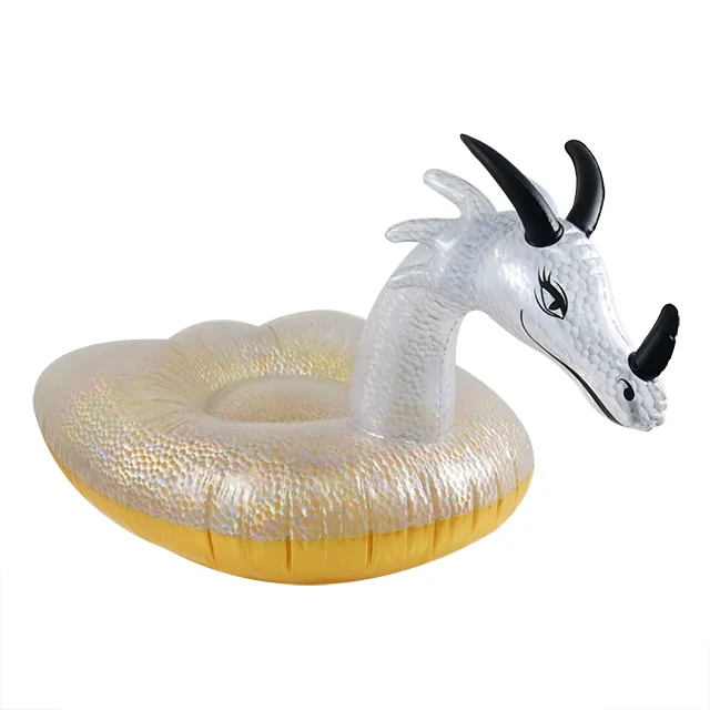 Inflatable Pool Float Inflatable Dragon Pool Float Swimming Inflatables Toys Water Animal Island Float for Adults & Kids