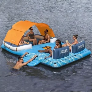 Inflatable Pool Float Inflatable Floating Dock Pool Floats for Adults Inflatable Floating Boat