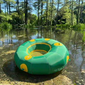 Aufblasbarer Pool, schwimmende Blase, Wasser-Trampolin-Bett, aufgeblasene schwimmende Blase für Wasserfreizeit