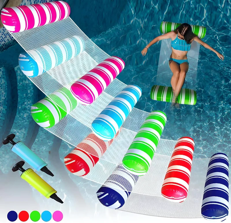 Inflatable Pool Floats Adult Water Hammock Hammock Floats 4 in 1 Multi Purpose Pool Floating Toys