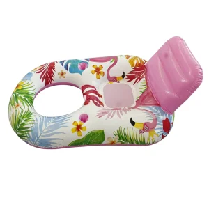Inflatable Pool Floats Lounger Adult Size Pool Lounge Raft Floaty with LED Lights for Beach Lake Swimming Pool Party