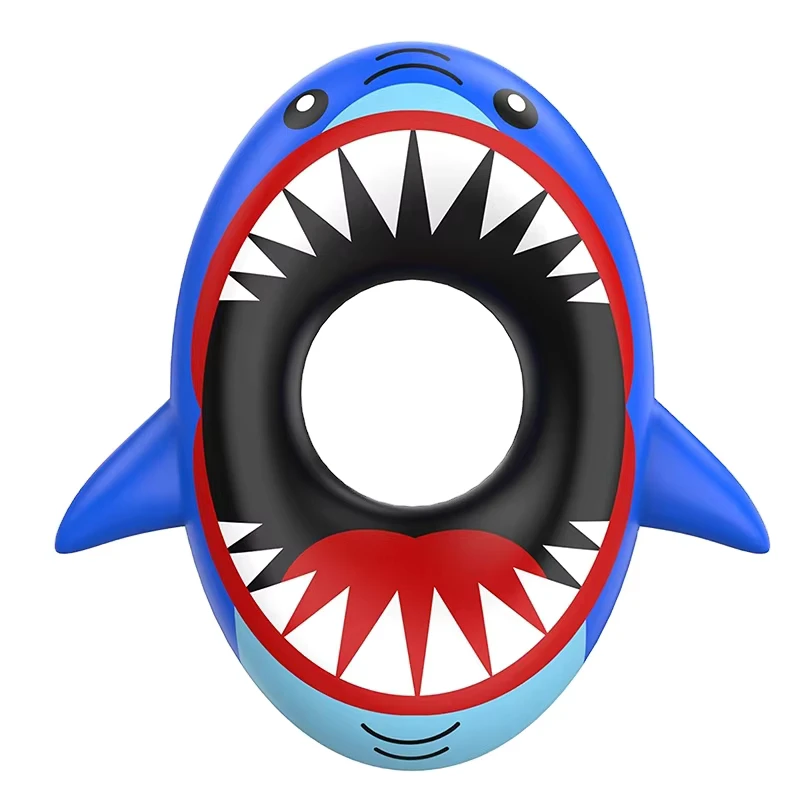 Inflatable Pool Floats Shark Swimming Ring for Adults Kids Summer Beach Swimming Pool Float Toys Inflatables Ride on Pool Toys
