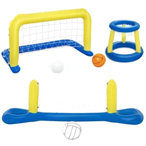 Inflatable Pool Games Basketball & Volleyball Sets Basketball Volleyball Court Summer Game Floating Swimming Pool Toy Pool Games