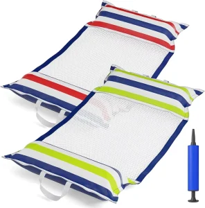 Inflatable Pool Hammock Float 2 Pack Water Hammock Float Multi-Purpose