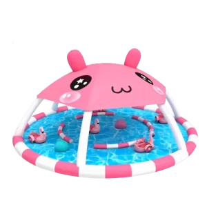 Inflatable Pool, Large Outdoor Children’s Ocean Water Park, Fishing, Swimming, Setting up Stalls, Sand Pool, Dream Park Game