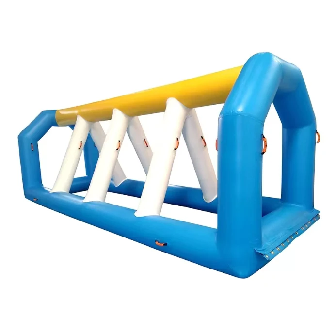 Parcours d'obstacles gonflable pour piscine, jeux flottants pour adultes et enfants.