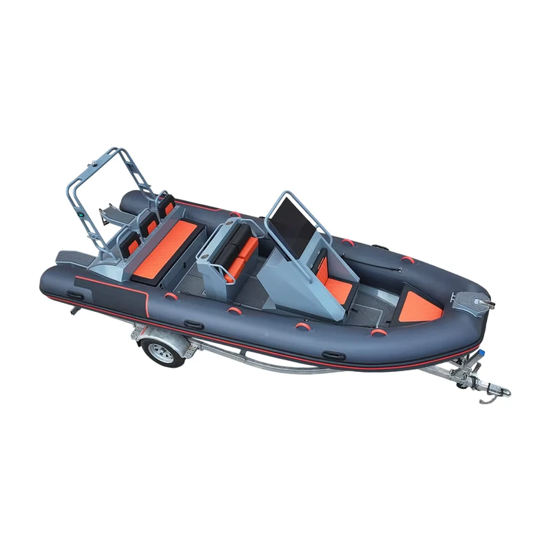 インフレータブルRIBボート RIB560 アルミニウムハル インフレータブルフィッシングボート 舷外モーター付き