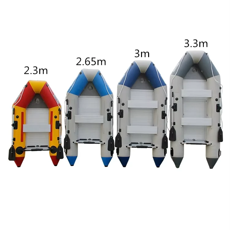 Aufblasbares Ruderboot, Kajak, Angelboot für 2, 3, 4 Personen mit Aluminiumruder
