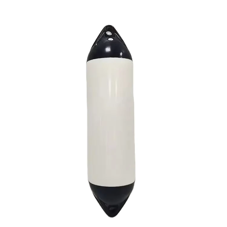 Fender de bateau en PVC gonflable à rainures marines avec cordes, pare-chocs de quai, bouée marine pour yacht