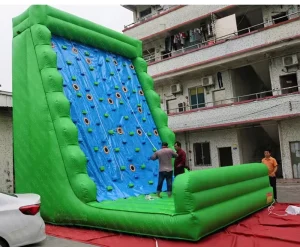 Inflatable Rock Climbing Wall Castle with Rope Outdoor Game for Kids PVC Material Commercial Use