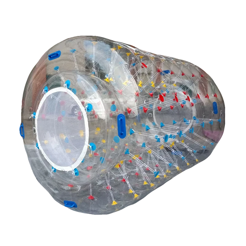 Inflatable Rolling Tube Zorbing Ball Water Roller TPU Cylinder Rolling Zorb Ball Walking Tube Inflatable Bubble PVC Human Wheel