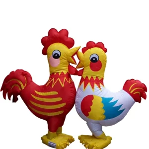Modello di gallo gonfiabile, mascotte gigante per decorazioni di eventi agricoli