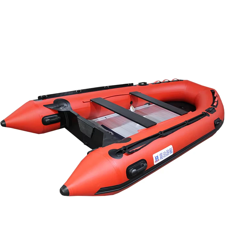 Inflatable Rubber Boat for 6 Persons Lightweight Foldable and Stable 1.2mm Thick PVC Material for Diving and Kayaking
