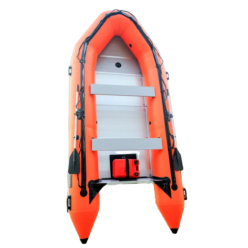 Thuyền bơm hơi Rubber Dinghy, thuyền câu cá 2m 3m 4m 5m PVC, sàn Air Deck với động cơ cho biển