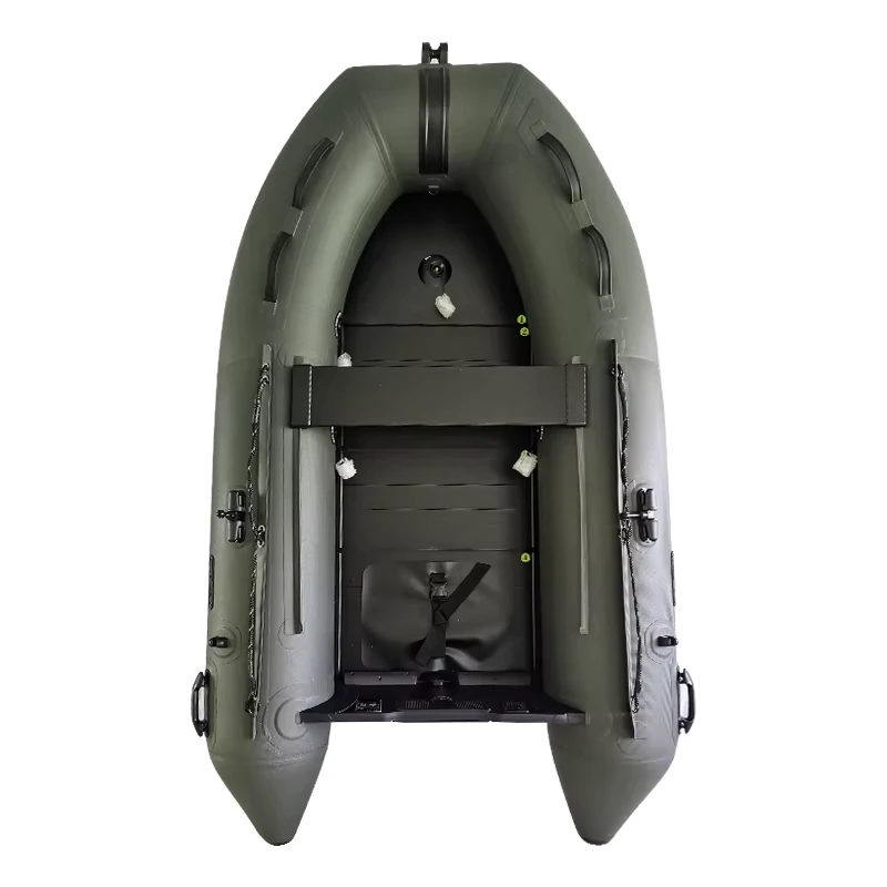 Gonfiabile Rubber Dinghy, Barca da Pesca 2m 3m 4m, Pavimento in PVC Hypalon con Motore per Mare