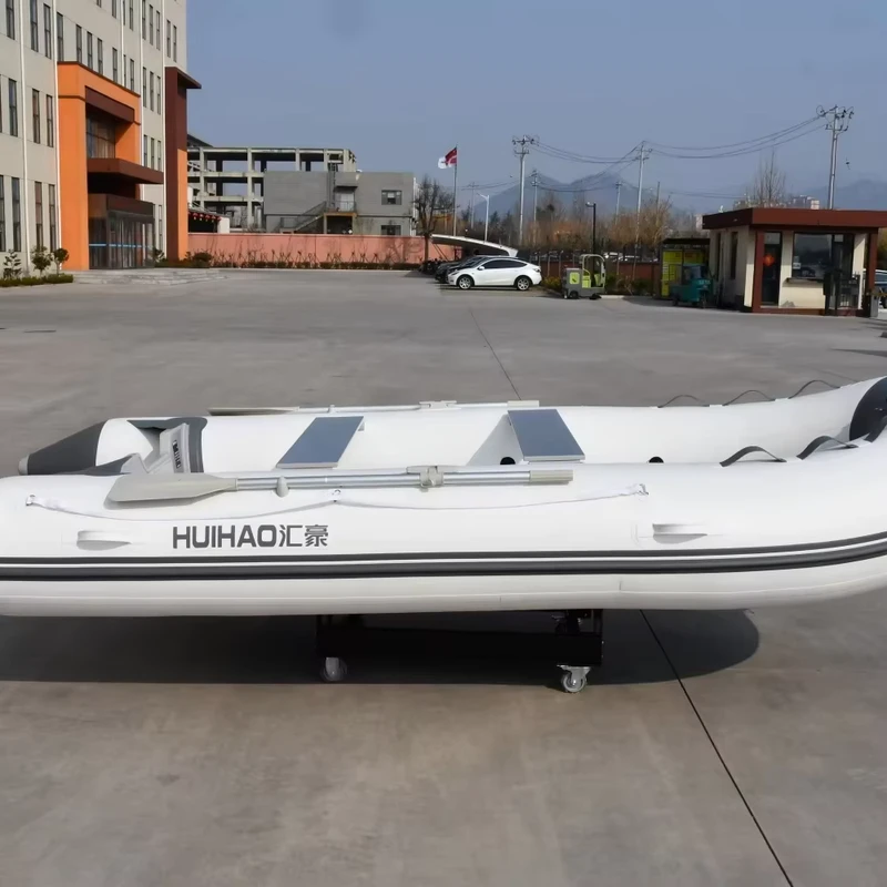 Aufblasbares Gummiboot, Angelboot, 4m PVC Hypalon, Luftdeckboden mit Motor für das Meer