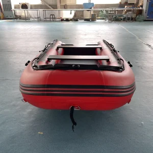 Inflatable Rubber Dinghy Fishing Boat PVC Air Deck Floor With Motor for Sea