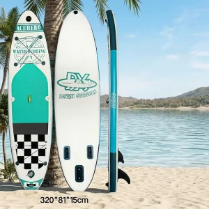 Inflatable SUP Board Drop Stitch PVC Stand up Paddle Board with Reinforced Seams Anti UV Coating for All Skill Levels