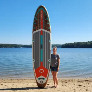 Inflatable SUP Paddle Board 11′ x 33″ x 6″ Inflatable Stand Up Paddle Board Paddle Surf Board