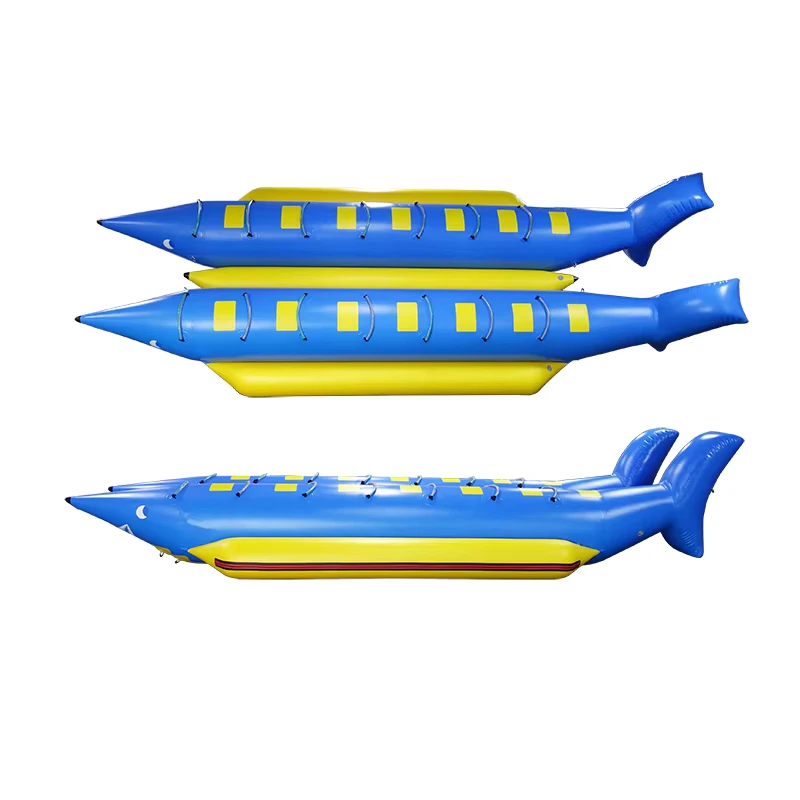 Barco Inflável Tubarão, Banana Boat, Tubo de Esqui Aquático, Barco de Pedal