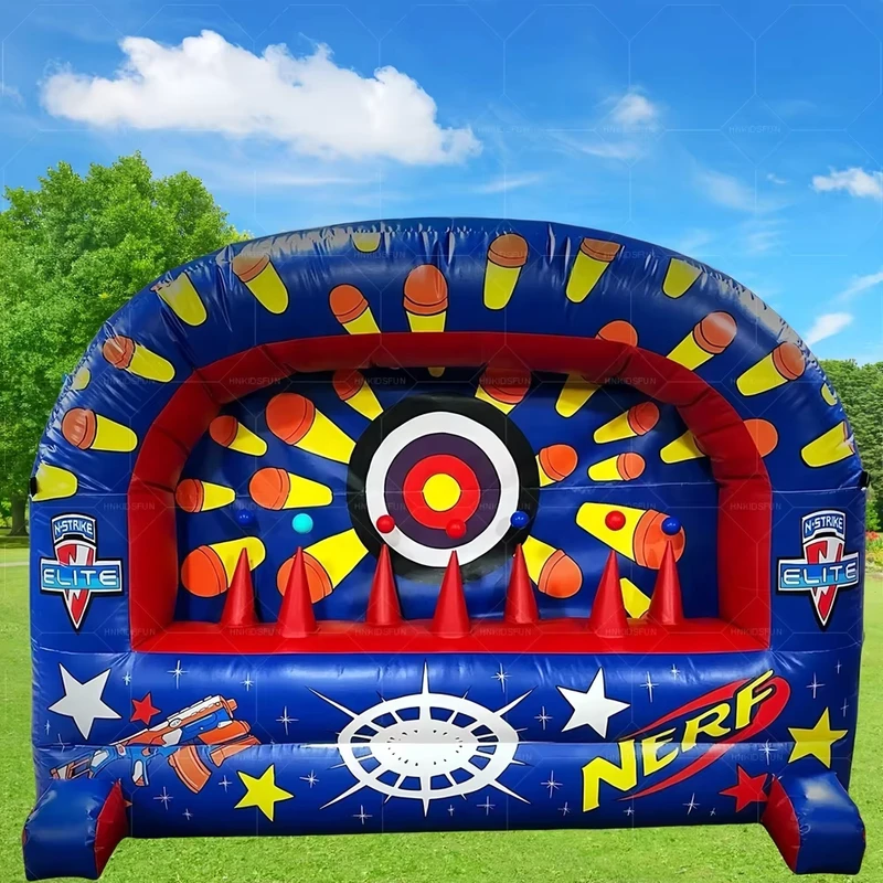 Jogos de Tiro Infláveis para Carnaval com Alvos Flutuantes, Jogo de Tiro Nerfwall, Alvo Inflável