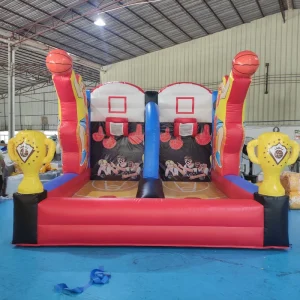 Campo de Basquetebol Inflável Estrelas Cadentes Jogo de Basquetebol Inflável