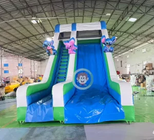 Inflatable Slide Stitch Toys Commercial Dry Slides Inflatable Kids Play