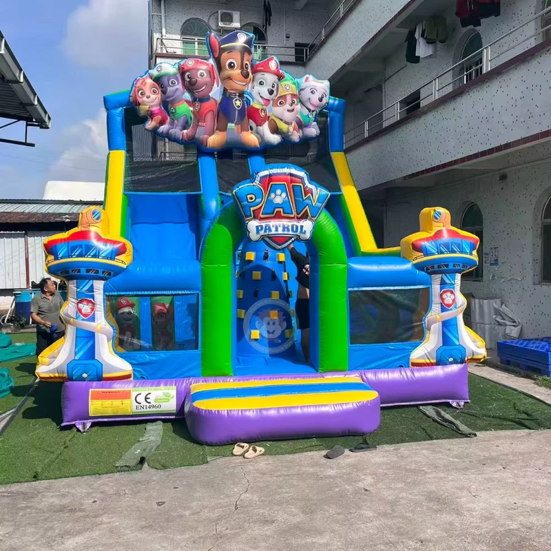 Escorrega Inflável para Crianças, Parque de Diversões, Grande Escorrega Inflável, Escorregas de Água Infláveis