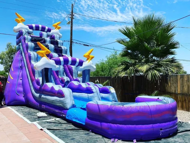 Opblaasbare Glijbaan met Zwembad voor Kinderen Moonwalks Feest Commercieel Buitenspeeltuin Springkasteel Volwassenen Waterglijbaan