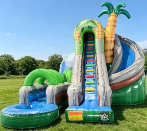 Inflatable Slip and Slide Water Slide 40ft for Adults Outdoor Inflatable Pool Slide