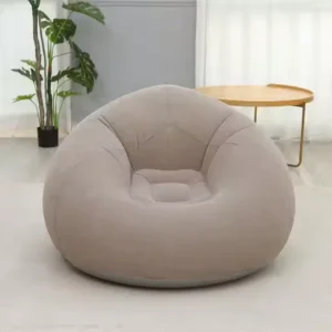 Inflatable Sofa Chair Relaxing Lazy Single Bean Bag Flocking Sofa Comfortable Living Room Sofa Recliner