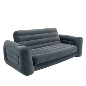 Inflatable Sofa PVC Air 2 in 1 Sofa Bed Pool Outdoor Camping Portable Couples Sleeper Sofa Bed