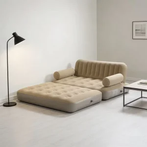 Inflatable Sofas for Couple Portable Inflatable Lazy Sofa Inflatable PVC Air Sofa Bed for Indoor & Outdoor Activities